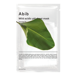 abib – masque tissu au ph doux – heartleaf fit