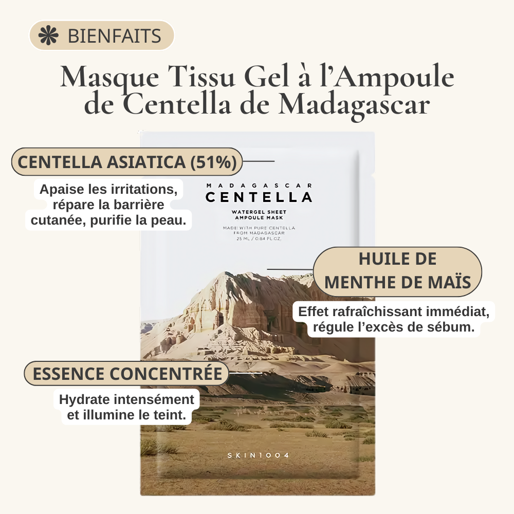 skin1004 – masque tissu gel à l’ampoule de centella de madagascar skin1004 – masque tissu gel à l’ampoule de centella de madagascar