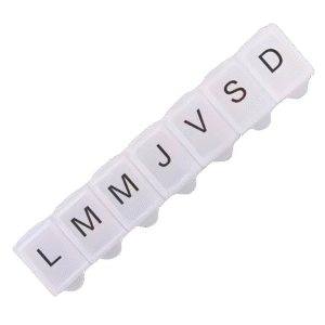 Accueil pilulier hebdomadaire – 7 compartiments