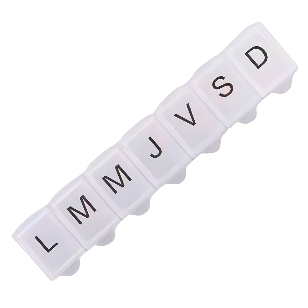 pilulier hebdomadaire – 7 compartiments pilulier hebdomadaire – 7 compartiments